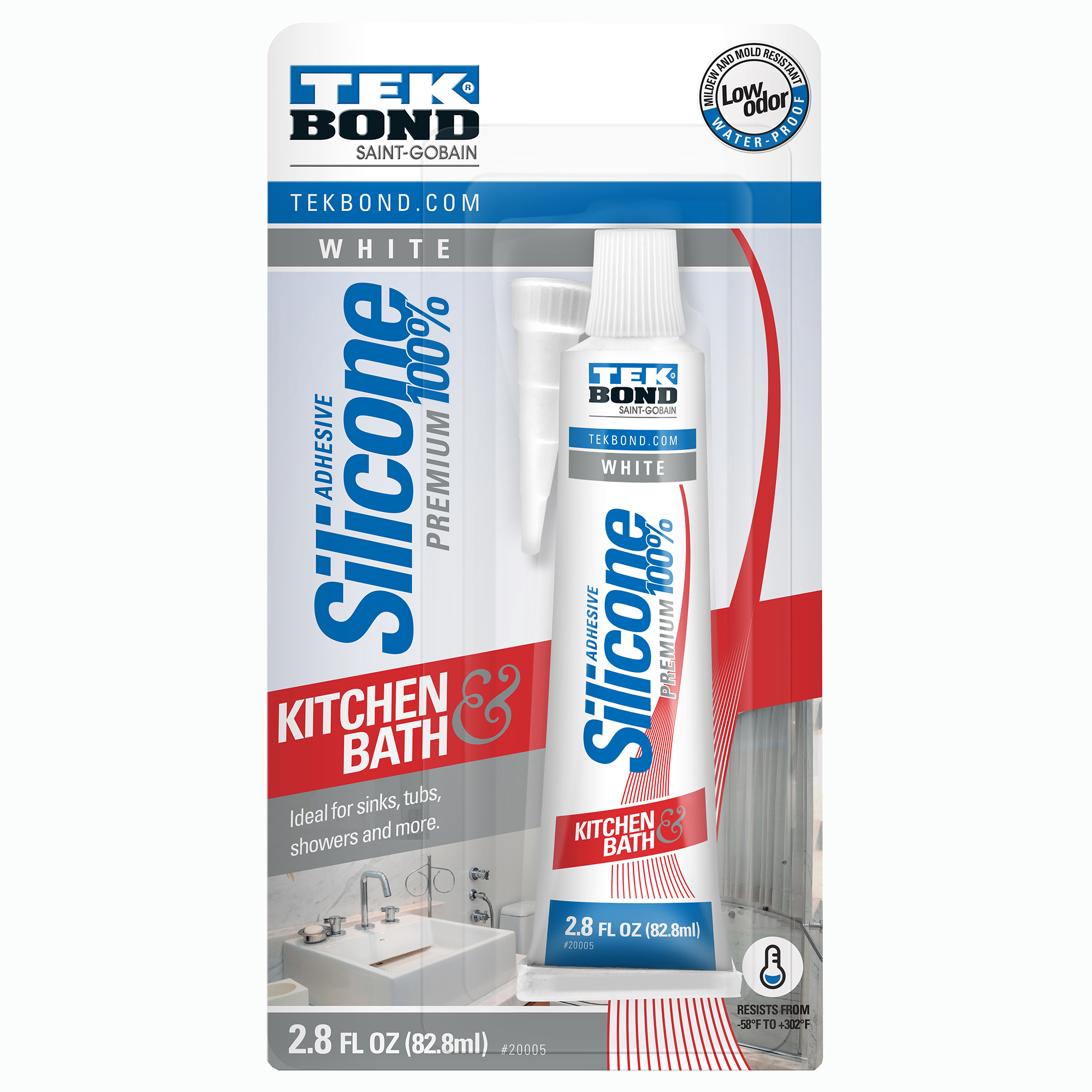 Premium White Kitchen and Bath Sealant Tekbond